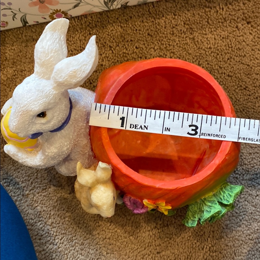 Colorful Bunny Figurine Set with Egg Holder - Picture 10 of 10